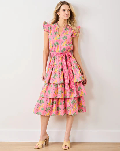Leopard Mirage - At Ease Dress - Pink Palace | Printfresh