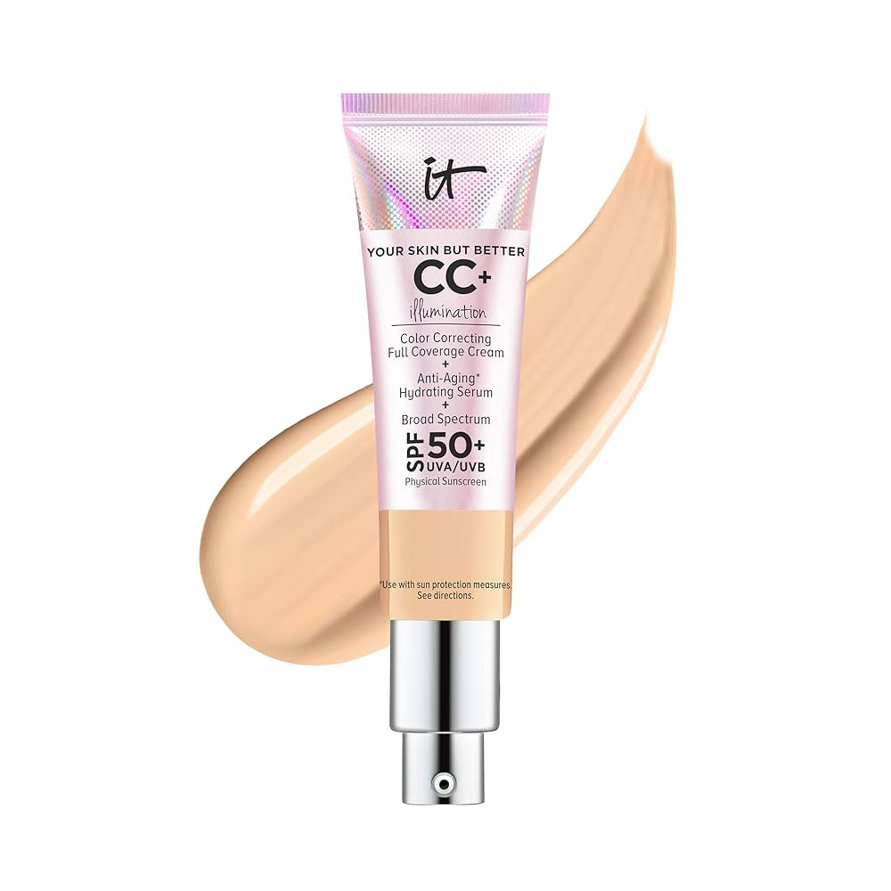 IT Cosmetics CC+ Cream Illumination - Full-Coverage Foundation With SPF 50, Color Corrector & Ant... | Amazon (US)