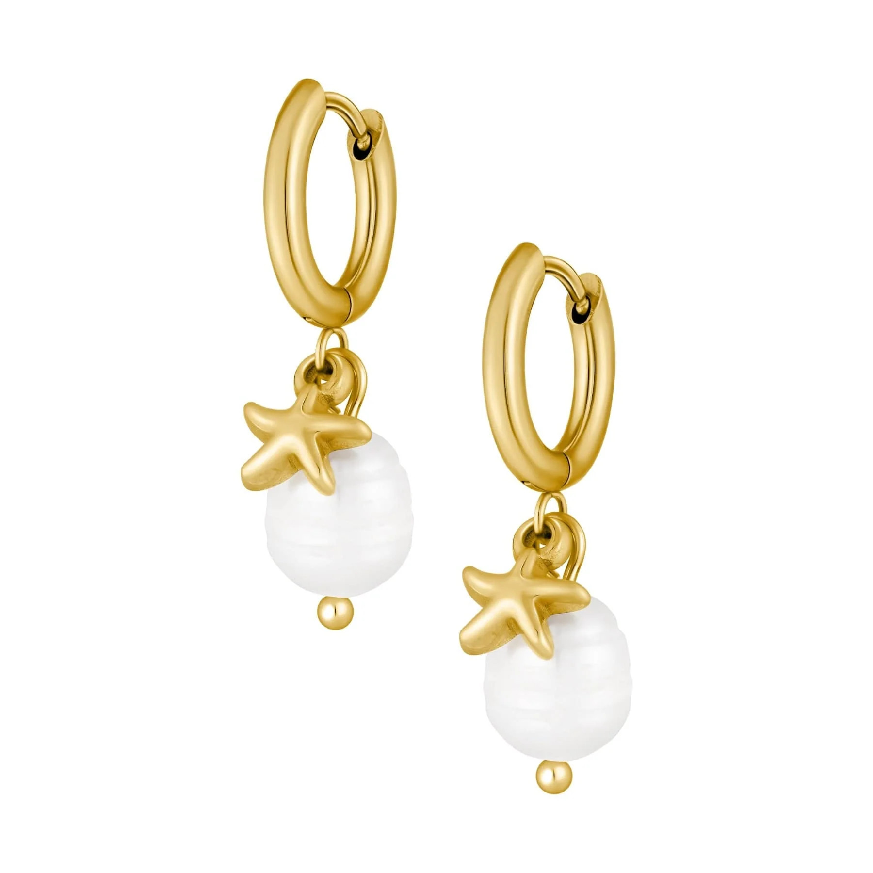 BOHOMOON Intuity Pearl Starfish Earrings | Waterproof & Tarnish Free | Bohomoon UK