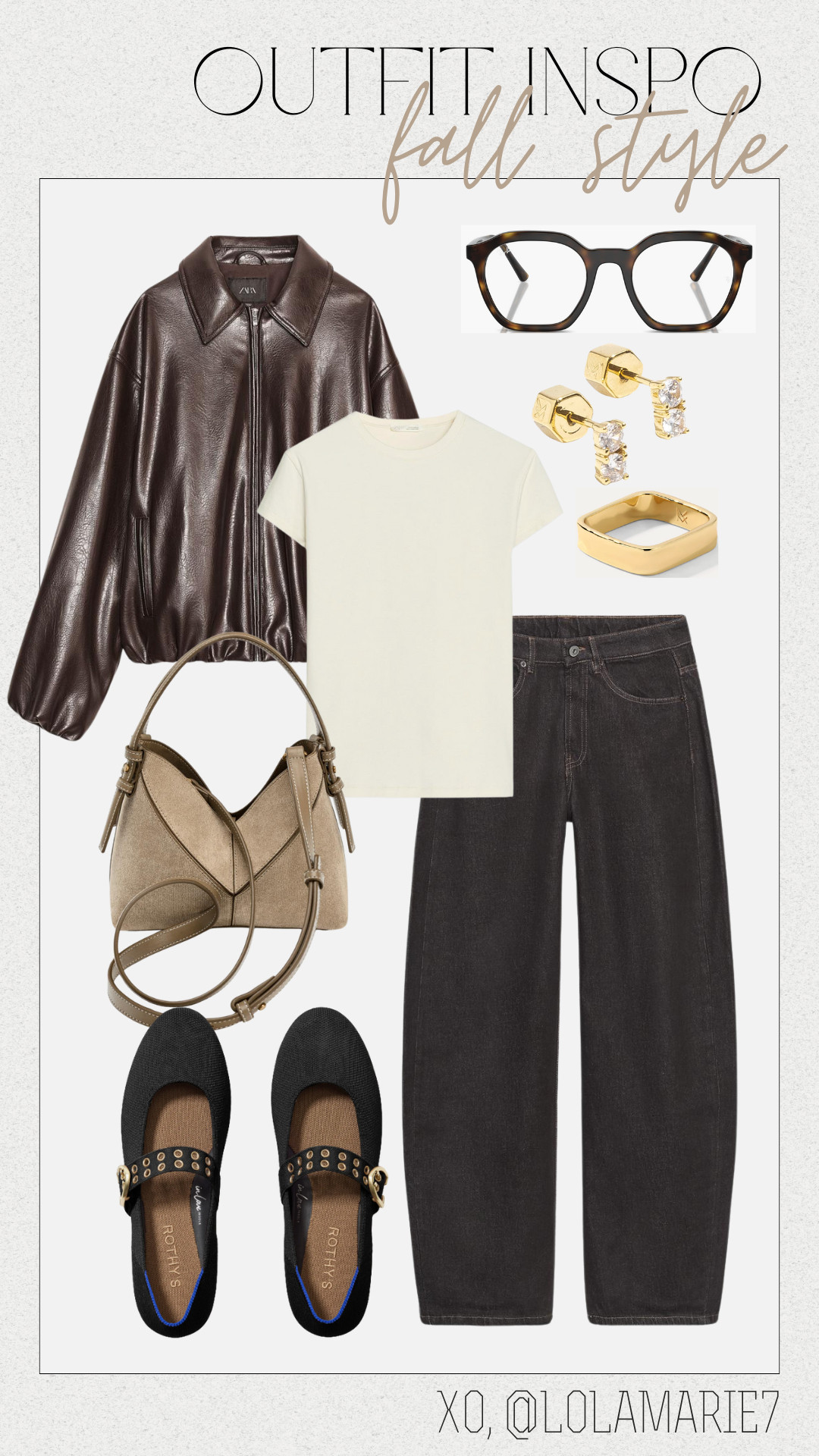 Outfit Inspo: Fall Style 

Use code LOLAMARIE to save on jewelry! 

#fallstyle #elevatedbasics #zara #nordstrom #rothy #rayban 

 #LTKFindsUnder100 #LTKStyleTip #LTKShoeCrush