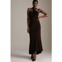 Halter Neck Sparkle Jersey Maxi Dress | Debenhams UK