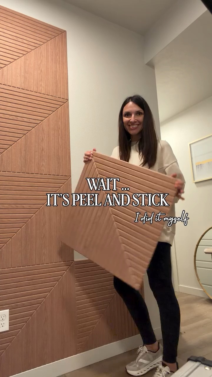 Everyone thinks this wall is custom… but it’s actually peel-and-stick.

One of my favorite DIY upgrades because it adds so much texture, dimension, and a high-end look without the cost of custom millwork.

Perfect for accent walls, offices, entryways, bedrooms, and even behind a TV.

#homedecor #diyhomeprojects #accentwall #wallpanels #homeupgrades designerlookforsless interiordesign peelandstick homeinspiration wallideas

#LTKHome #LTKSaleAlert