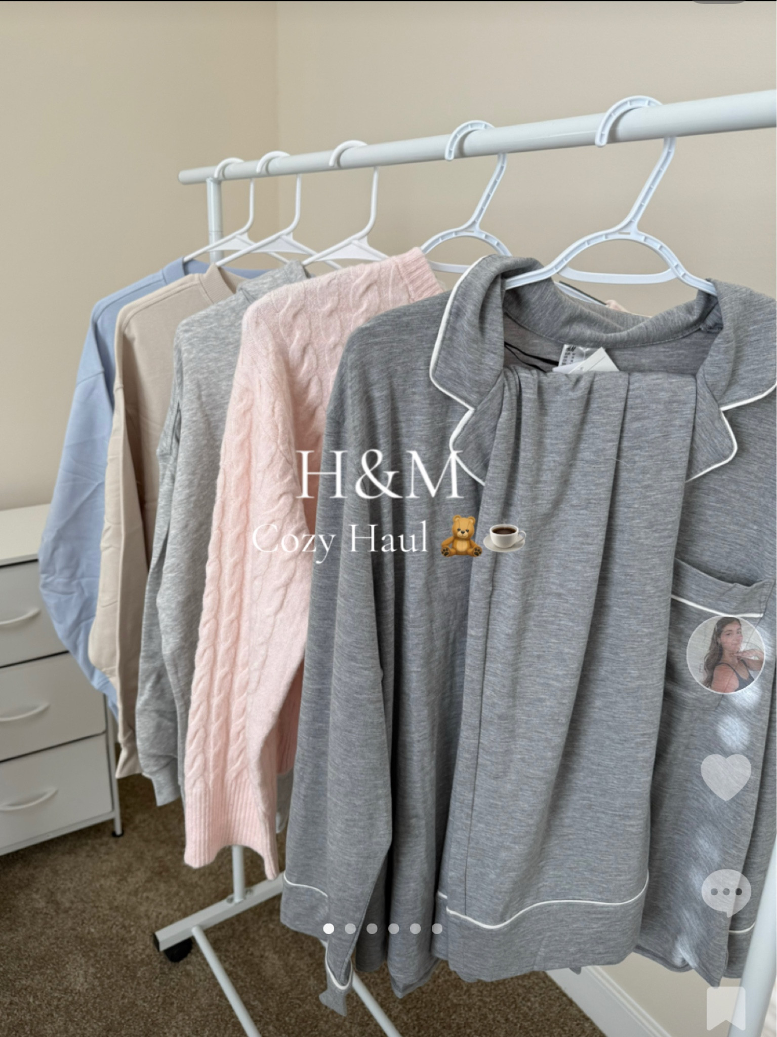 H&M Cozy Haul 🧸☕️
My favorite type of clothing!!

I’m 5’7 and wearing a size..
Medium in sweater, pjs, and blue sweatshirt 
Large in tan sweatshirt 
X-Large in grey hoodie 

#LTKStyleTip #LTKSeasonal #LTKFindsUnder50