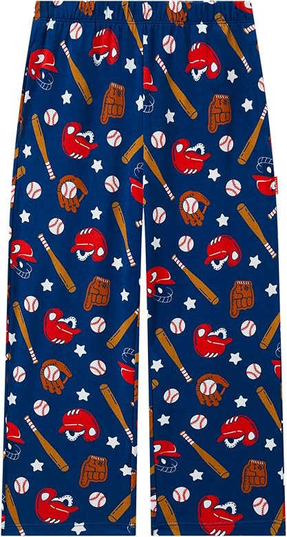Bamboo Viscose Toddler Boys Wide Leg Pajama Pants Elastic Waist Pajama Bottom with Pockets | Amazon (US)