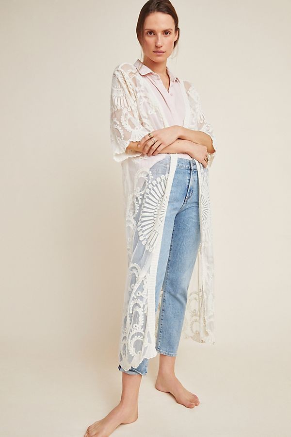 Angelica Lace Duster Kimono | Anthropologie (US)