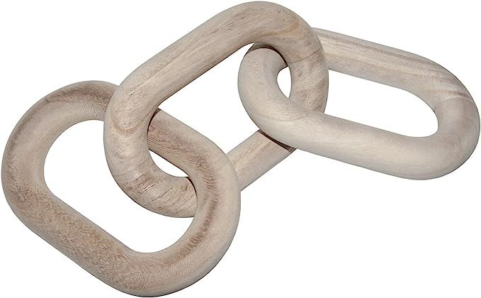 3 Link Wood Knot for Home Decoration,Wood Chain Link Decor,Decorations for Living Room, Rustic Fa... | Amazon (US)