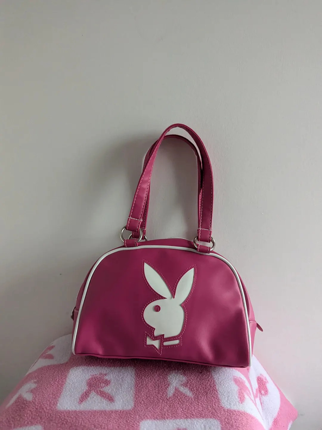 Playboy Original White Pink Handbag Bag Purse - Etsy Canada | Etsy (US)
