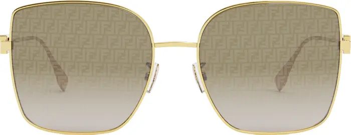 Baguette 59mm Gradient Geometric Sunglasses | Nordstrom