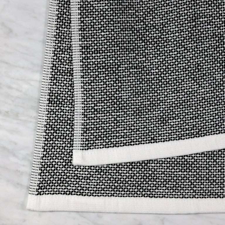 Better Homes & Gardens 2 Piece Flat Woven Kitchen Towel, Rich Black | Walmart (US)