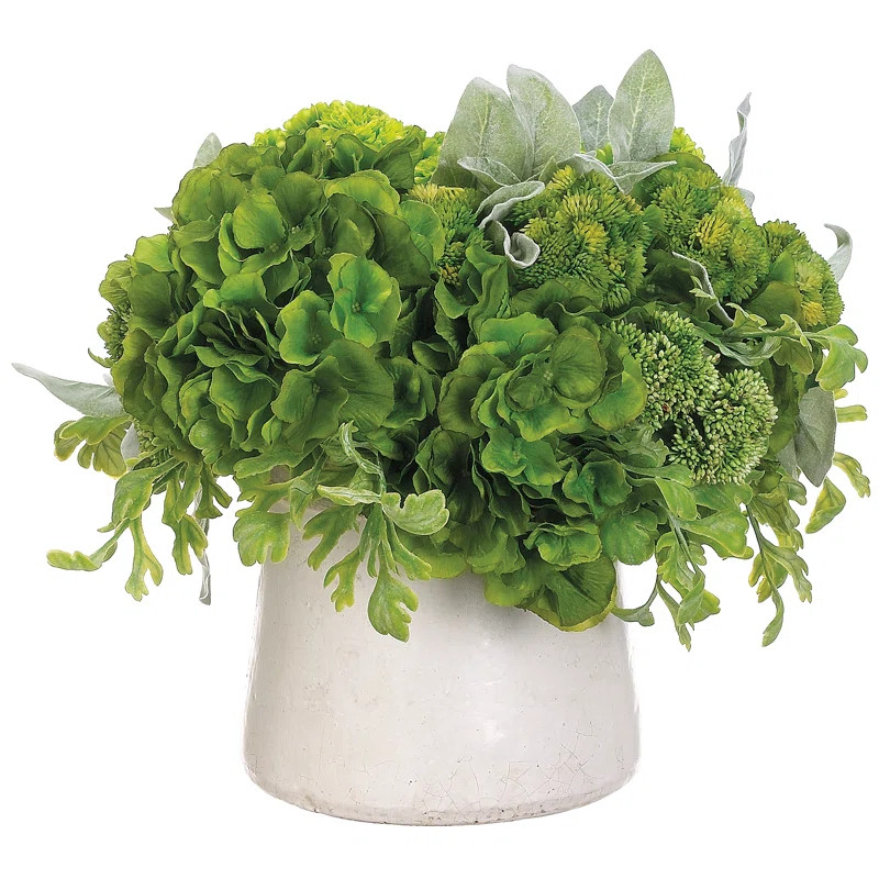 Fabric Mixed Arrangement in Pot | Wayfair North America