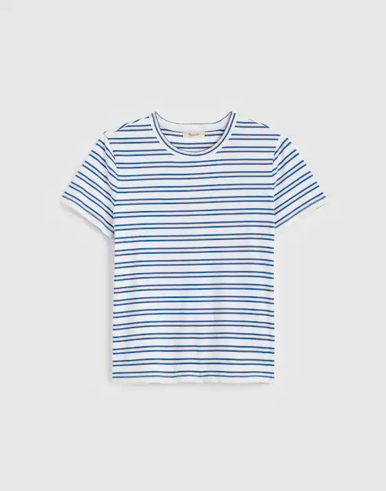 The Perfect Crewneck Tee in Allday Jersey | Madewell
