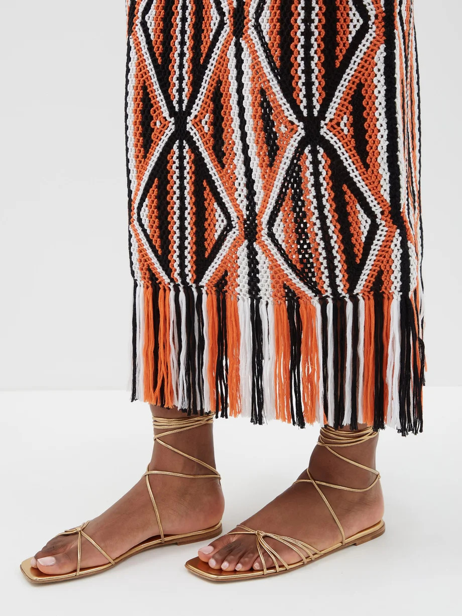 Sylvie lace-up leather flat sandals | Matches (US)