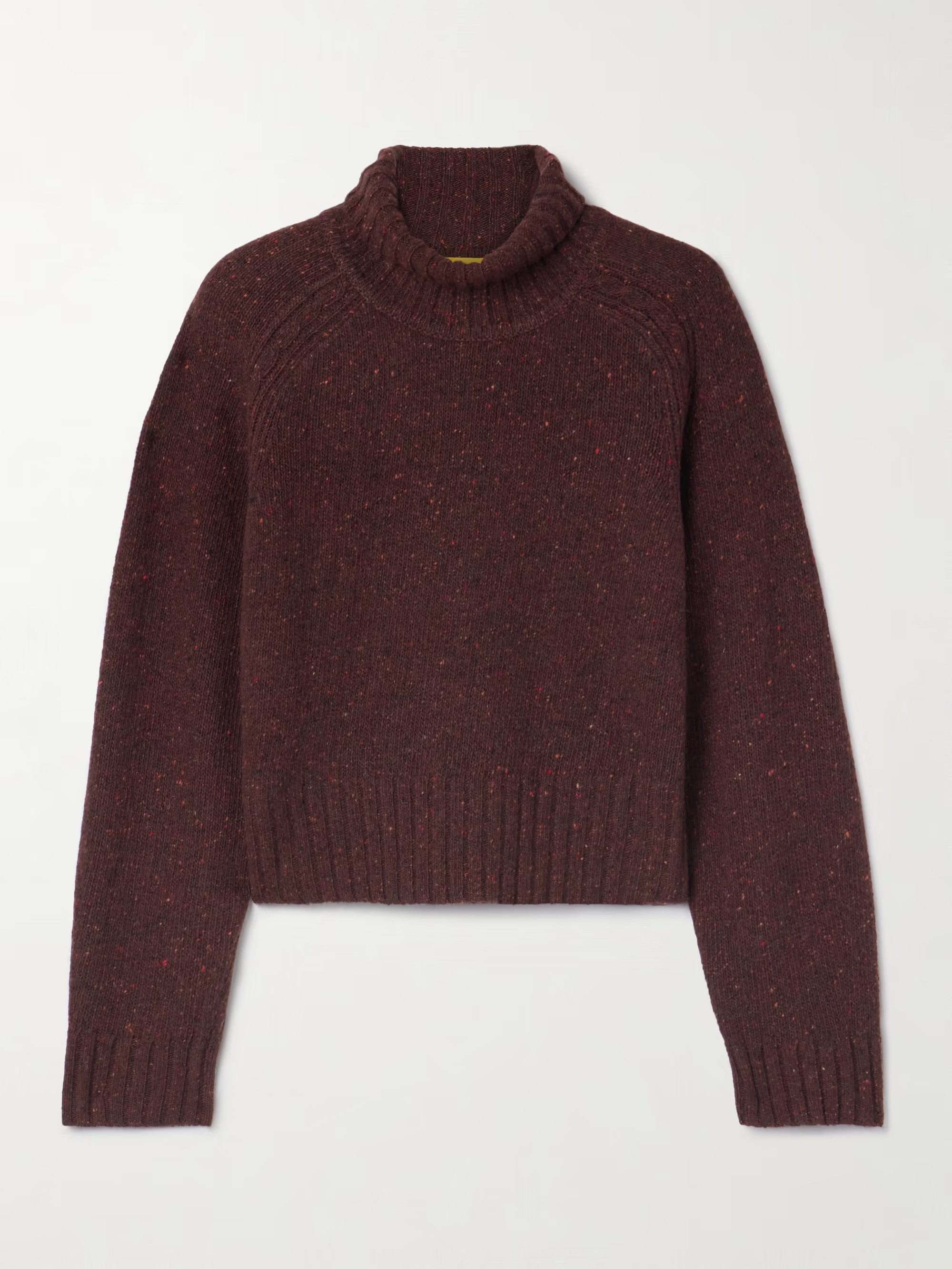 Cropped recycled-cashmere and merino wool-blend turtleneck sweater | NET-A-PORTER (US)