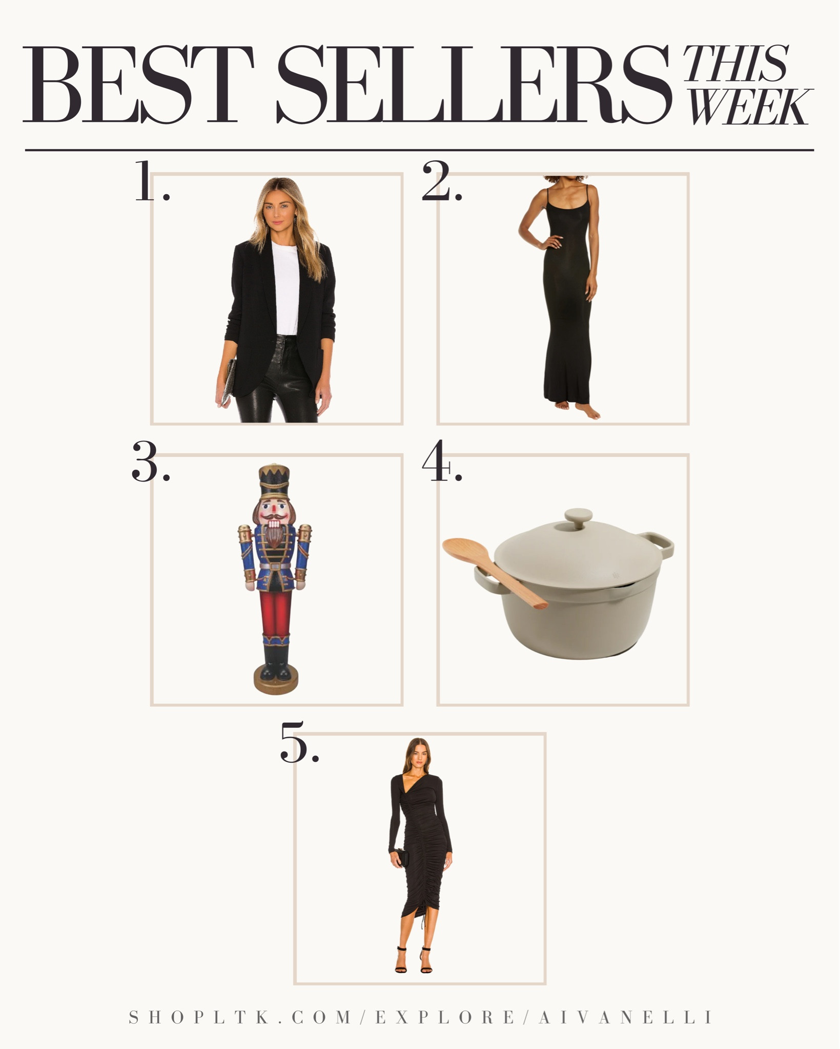 Best Sellers This Week!

Women’s date night outfit ideas
Women’s distressed denim
Outfit ideas for spring
Spring fashion
Spring style
Leather pants
Black heels
Hoop earrings
Black clutch
Black bodysuit
Women’s night looks
Styled look
Women’s workwear
Spring bags
Summer bags
Beach totes
Summer crossbody purses

#LTKstyletip #LTKHoliday #LTKSeasonal