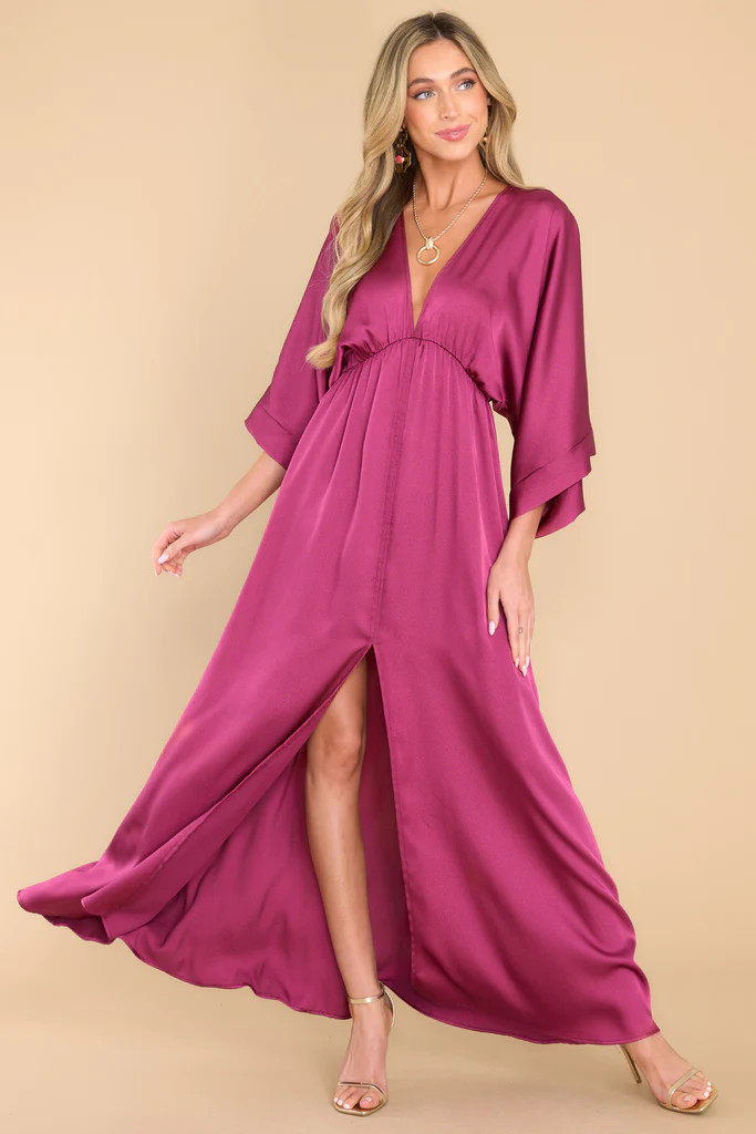 Glowing Reveal Burgundy Maxi Dress | Red Dress 