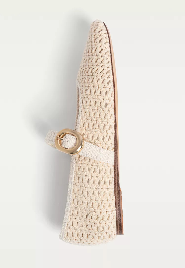 Crochet ballet flats | Stradivarius (UK)
