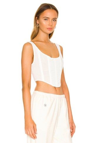 By Dyln Miller Corset Top in White from Revolve.com | Revolve Clothing (Global)