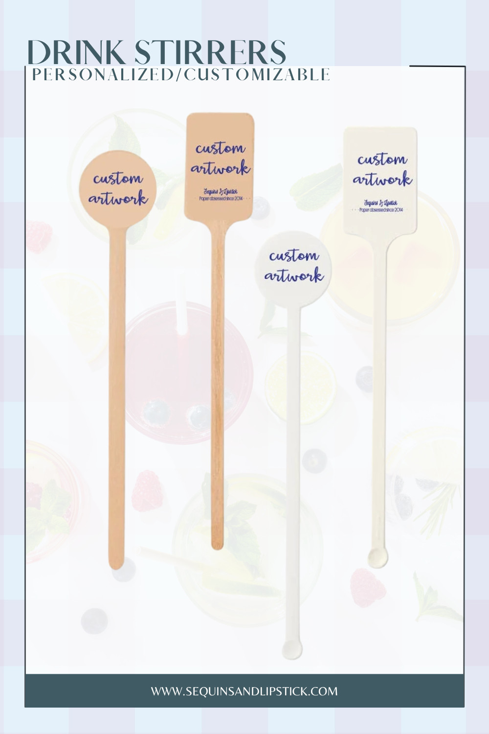 Add a custom touch to cocktails, mocktails, and party drinks with personalized drink stirrers! Perfect for weddings, birthdays, showers, and special events. 

 #LTKHome