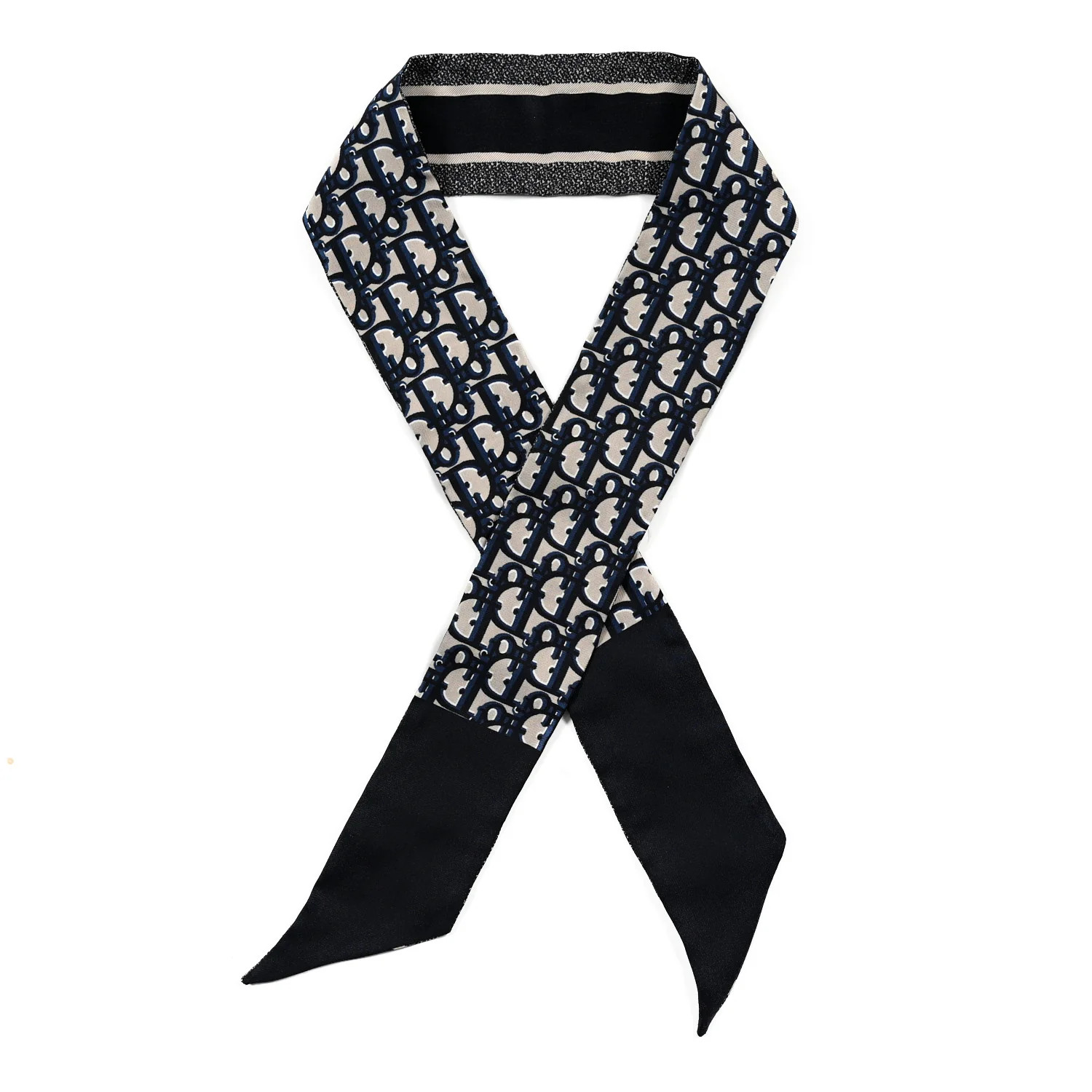 Silk Oblique Mitzah Scarf Blue | FASHIONPHILE (US)