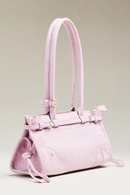 The Greer Structured Faux-Suede Shoulder Bag | Anthropologie (US)