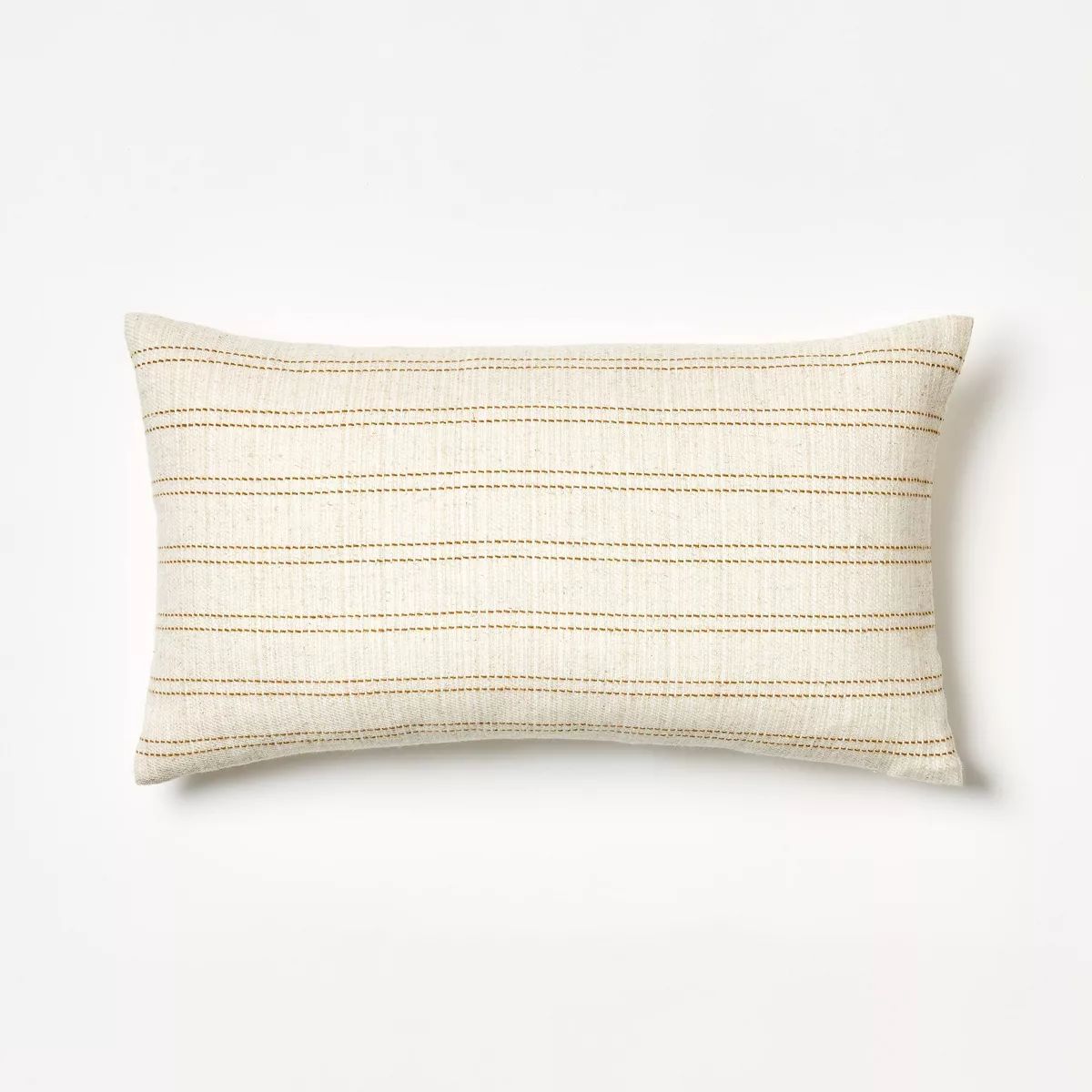 Woven Striped Throw Pillow Neutral/Dark Tan - Threshold™ designed with Studio McGee | Target