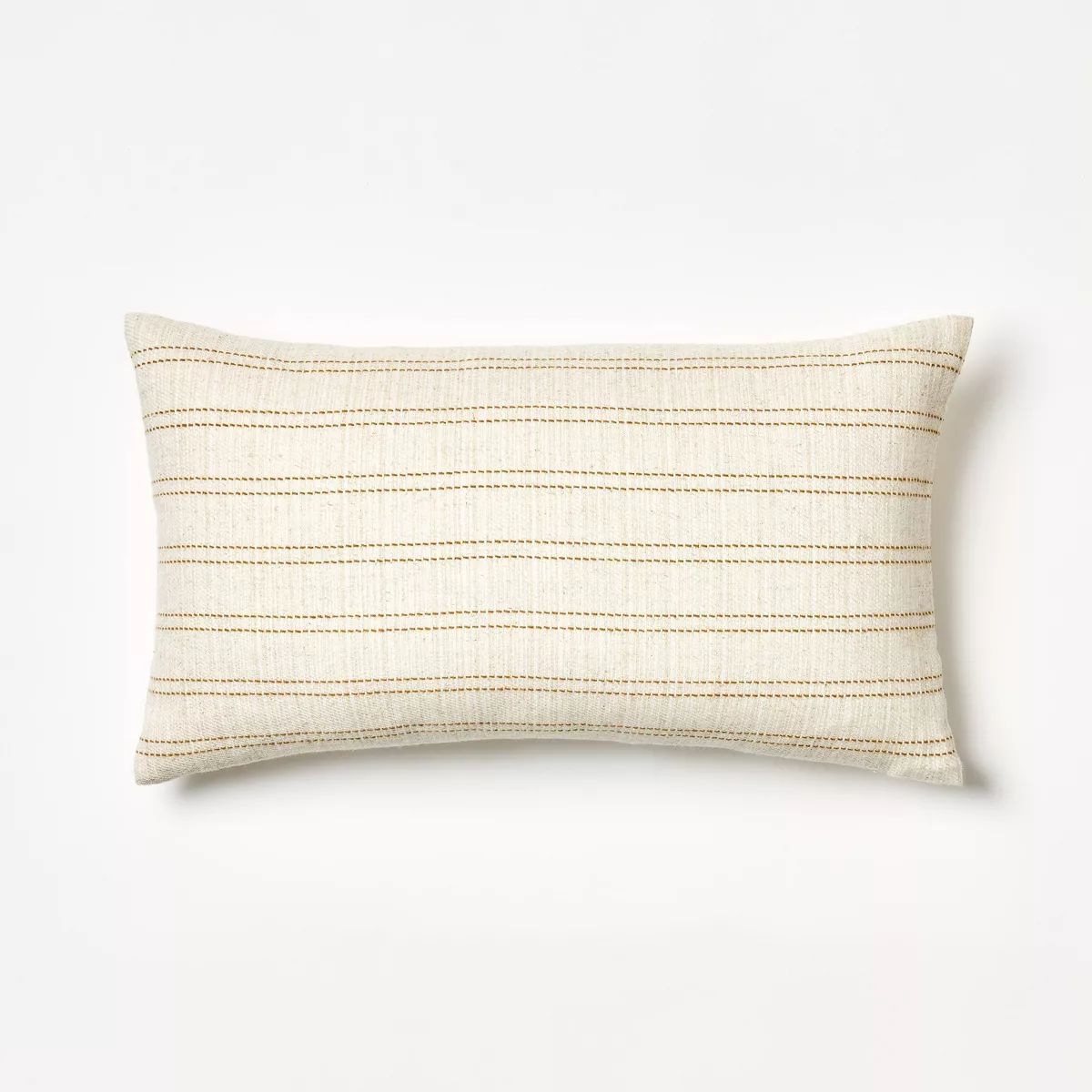 Oversize Woven Striped Lumbar Throw Pillow Neutral/Dark Tan - Threshold™ designed with Studio M... | Target