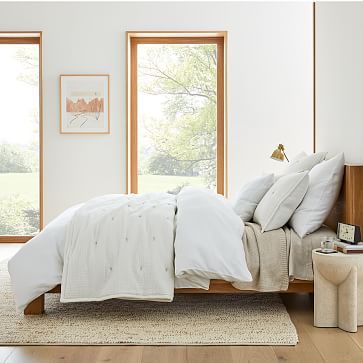 Dreamy Gauze & Linen Layered Bedding Look | West Elm (US)
