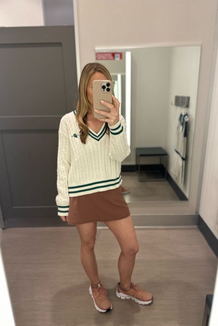 This sweater is from the New Target Pickleball line, the Prince Sports collection. Runs TTS! Love! Will wear it with shorts or a navy tennis skirt.

#LTKstyletip #LTKfindsunder50 #LTKActive