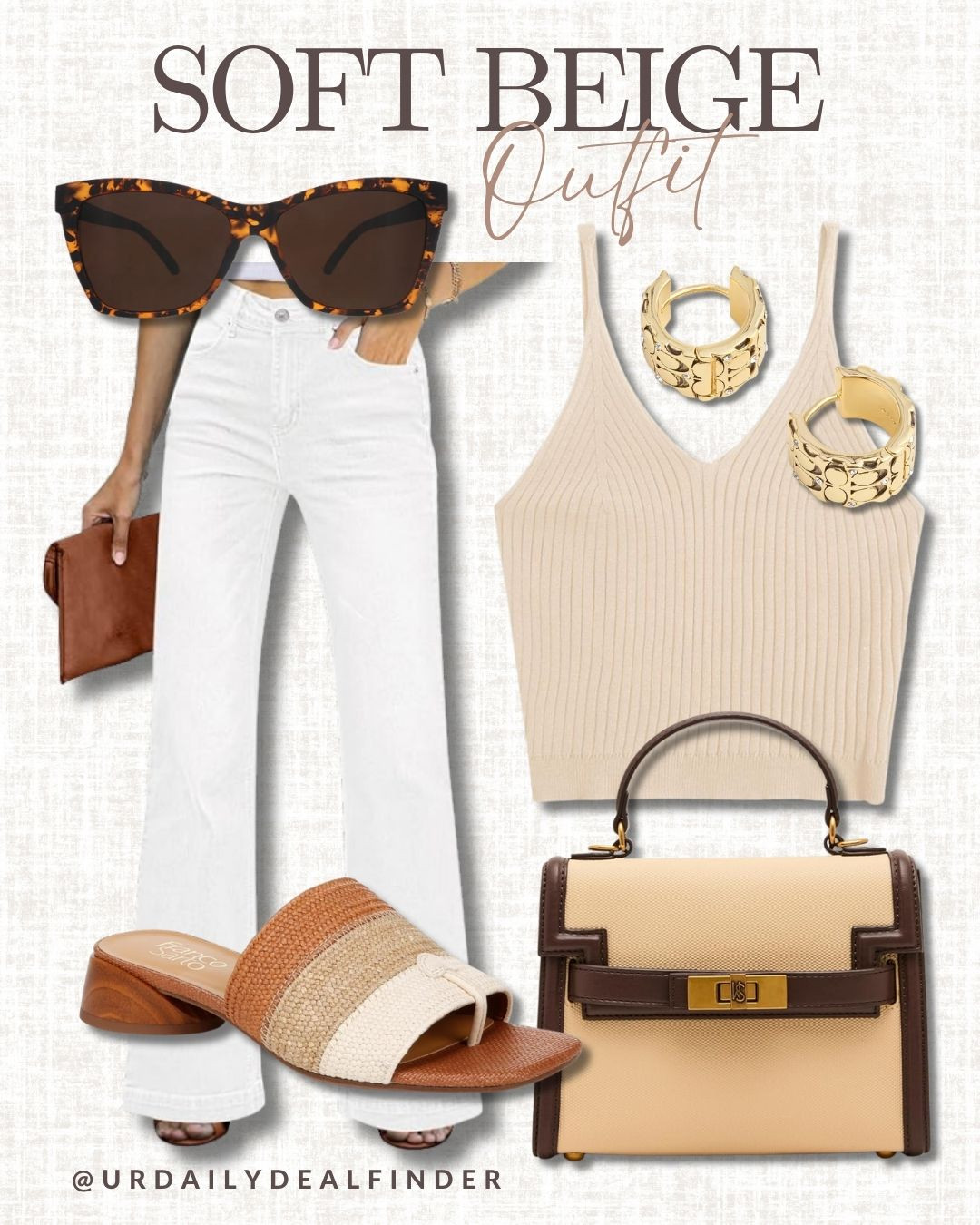 Soft beige spring outfit idea!! spring outfits, spring break looks, #spring fashion inspo #brown handbag #brown sandals #adidas handball spezial #crossbody #small shoulder bag #purse with gold hardware #seasonal fashion #fall fashion #fuzzy sweater #winter sweater #style inspo #winter fashion #Abercrombie tailored pants #wide leg tailored pants #brown pants #office style #office outfit inspo #fashion inspo #outfit inspo #casual style #casual outfit #work fashion #office outfit #weekend style #date night outfit #happy hour outfit inspo #dinner date outfit #mom style #airport outfit #travel outfit #style inspo #brown hat #baseball cap #ootd  

 #LTKgrwm #LTKootd #LTKTall