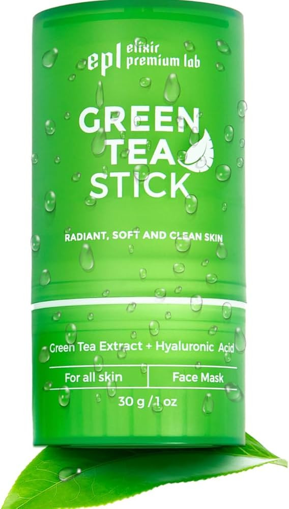 Premium Green Tea Mask Stick - Pore Cleaner Green Mask Stick for Blackheads - Hyaluronic Acid Cla... | Amazon (US)