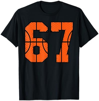 67 Number Six Seven Funny Meme Gen Alpha Slang Basketball T-Shirt | Amazon (US)