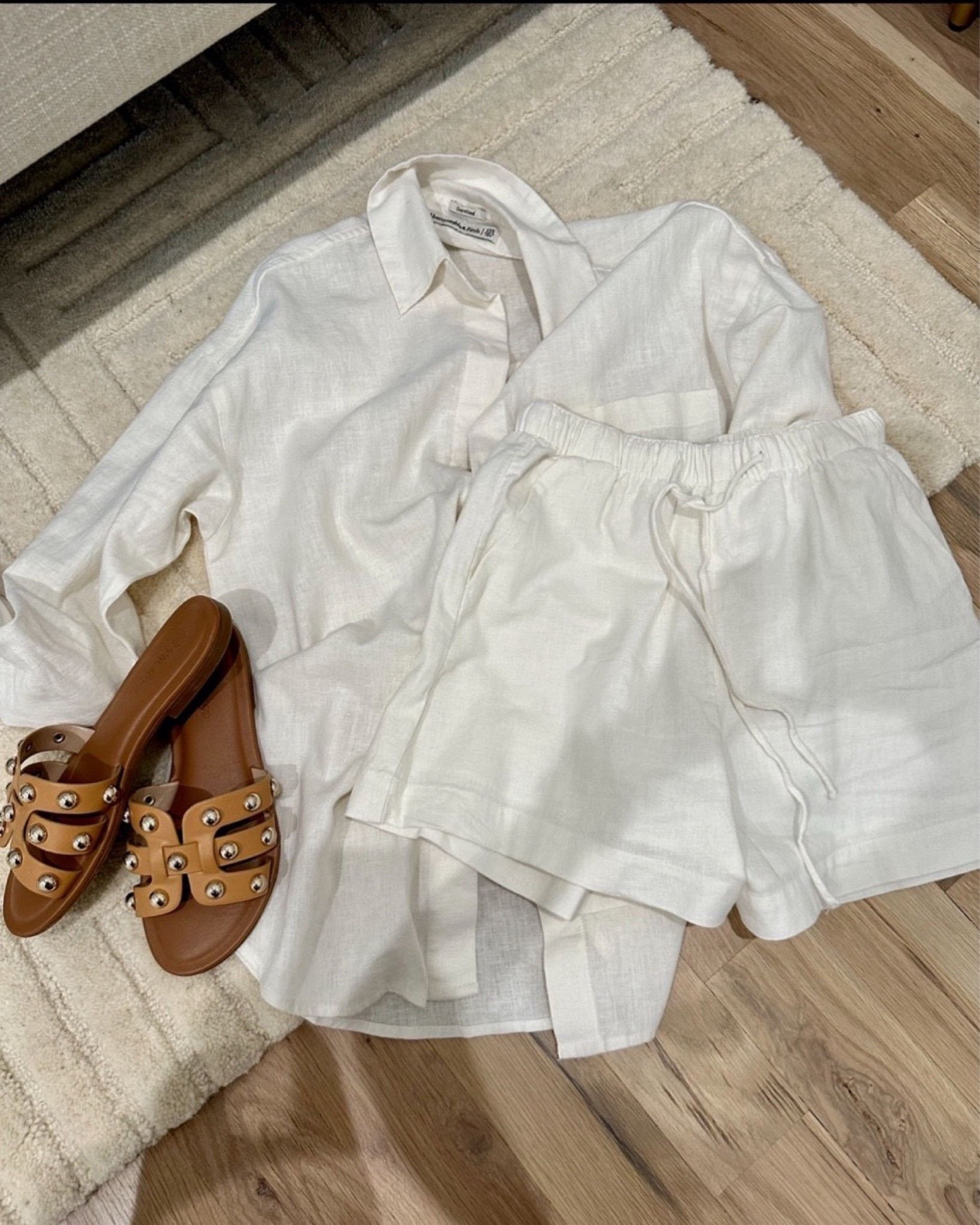 Resort wear spring vacation petite friendly linen short set with top Amazon sandals 

#LTKSpringSale #LTKfindsunder100 #LTKsalealert