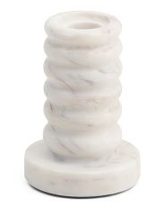 Ribbed Marble Taper Candle Holder | TJ Maxx