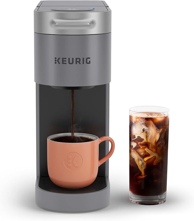 Keurig K-Slim + ICED Single Serve Coffee Maker, Brews 8 to 12oz. Cups, Gray | Amazon (US)