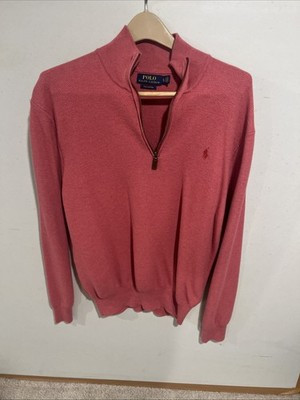 Men’s Polo XL Mauve 3/4 Zip Pullover Sweater Long Sleeve | eBay US