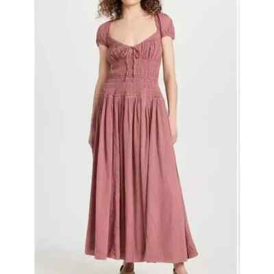 Free People Feeling Bonita Midi Dress S 6 Women Free-est Brown Cotton Maxi 42561 | eBay | eBay US