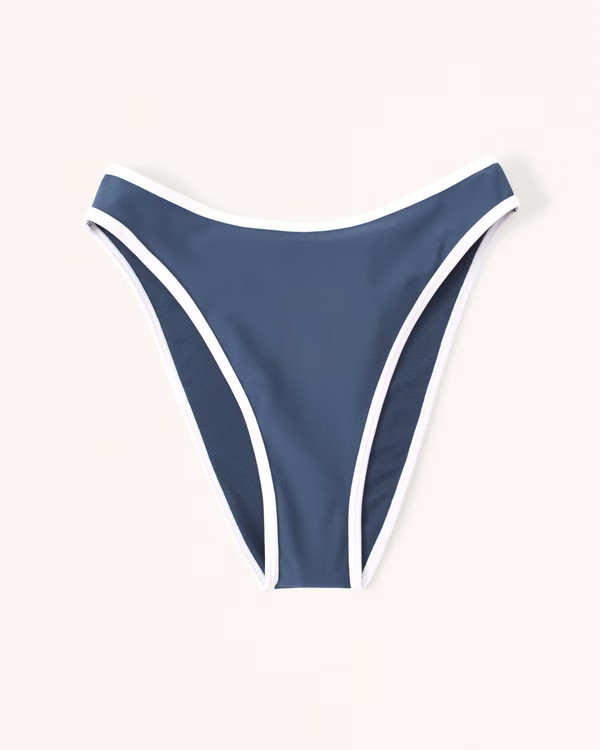 Women's Contrast Mid-Rise High-Leg Moderate Bottoms | Women's New Arrivals | Abercrombie.com | Abercrombie & Fitch (US)