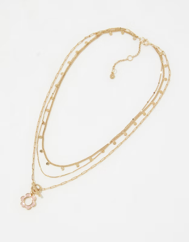 Aerie Enamel Flower Necklace Pack | Aerie