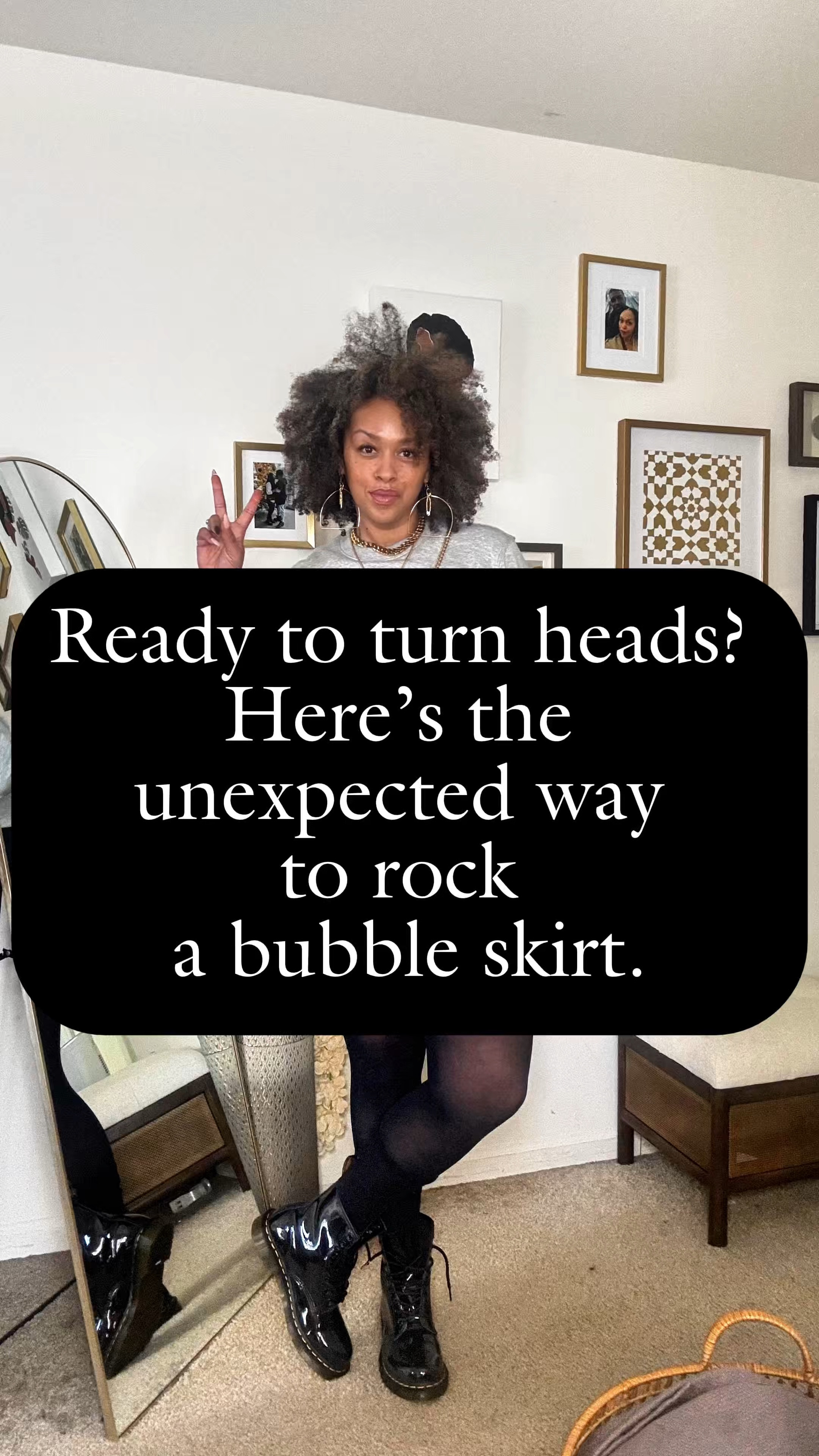 Fashion is not just about what you wear, but how you express who you are. A bubble skirt alongside Dr. Martens embodies whimsy and strength—two forces beautifully intertwined. Live colorfully, step boldly, and inspire others to do the same! #ExpressYourself #BubbleSkirt #DrMartens #FashionInspo #LiveBoldly

For your reference I am 5’6” and 188lbs 

✨sweatshirt- sz Med. (Target GoodFellow) also I made it with the screen print on it.
✨Bubble skirt- sz Med. Target
✨Dr. Martens
✨crossbody/clutch- SHEIN 🥰


#LTKStyleTip #LTKOver40 #LTKMidsize