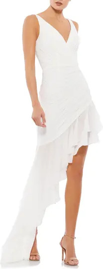 Mac Duggal Ruffle Asymmetric Sheath Dress | Nordstrom | Nordstrom