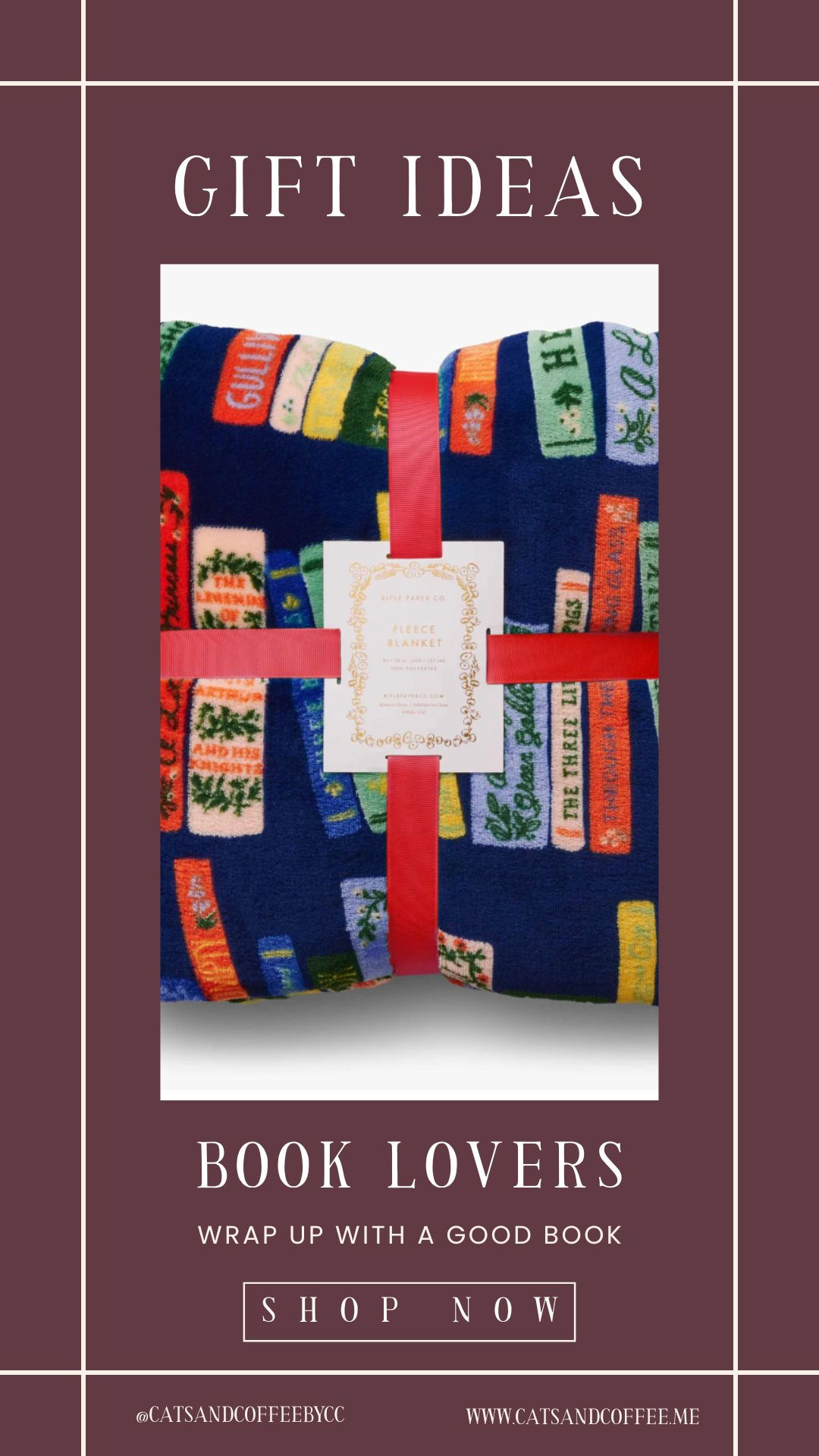 Cozy Holiday Gift Ideas for Bookworms - Wrap Up with a Good Book 📖 Whimsical and warm, this Rifle Paper Co. fleece blanket is the ultimate comfort gift for readers. A cozy Christmas present for book lovers that pairs perfectly with a new novel and a cup of tea. I’m also tagging more cozy favorites — from bookish sweatshirts to literary candles — to make gifting for readers simple and special. 

 #LTKGiftGuide #LTKHome #LTKFamily