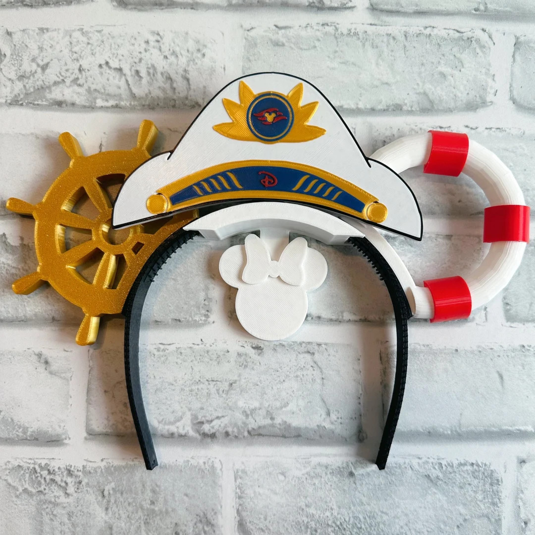 Sail Away Interchangeable Ears, Disney Cruise, Cruise Ears, 3D Printed, Magnetic, Disney Ears, Ca... | Etsy (US)