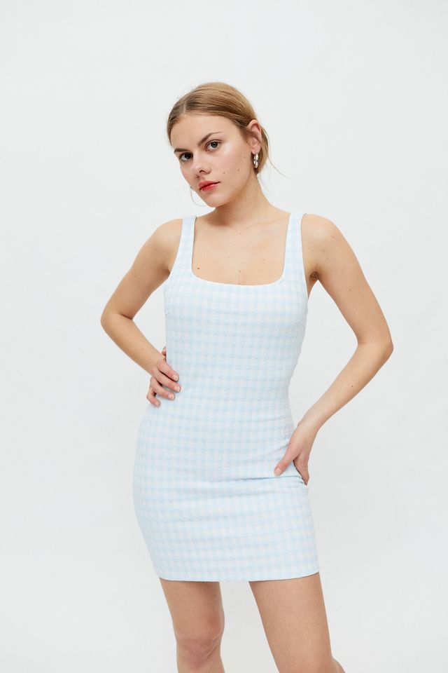 UO Paige Gingham Bodycon Tank Dress | Urban Outfitters (US and RoW)