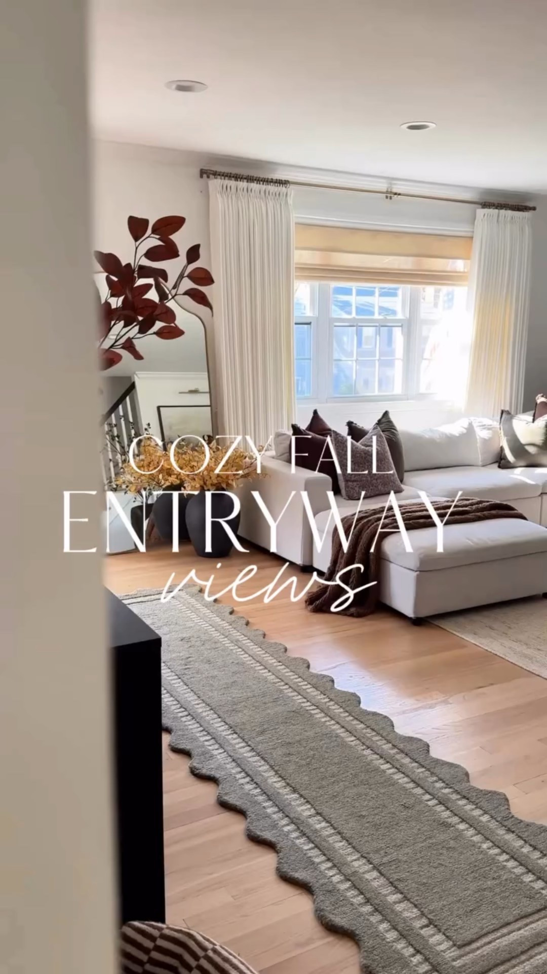 I decided to give mine a little fall refresh to our entryway and wow…just a runner, some layered pillows, and a vase of autumn stems totally changed the vibe. Now it feels so cozy + welcoming the second you walk in. 🍂

Honestly, if you’re wanting that instant fall feel without redoing everything, start here. A few small swaps = a big transformation. 🤎

✨ Comment ENTRYWAY and I’ll send you all the links so you can recreate it too.

#fallentryway #cozyhome #neutraldecor #modernorganic #homedecorinspo