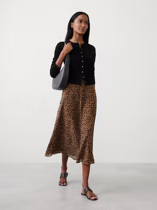 Chiffon Midi Skirt | Banana Republic Factory