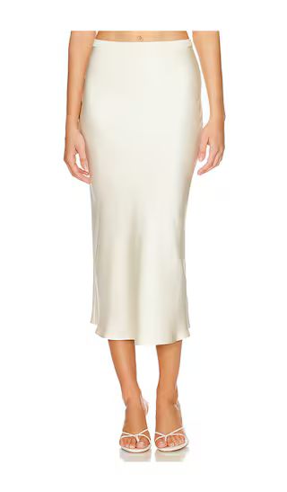 Bar Silk Skirt in Sand | Revolve Clothing (Global)