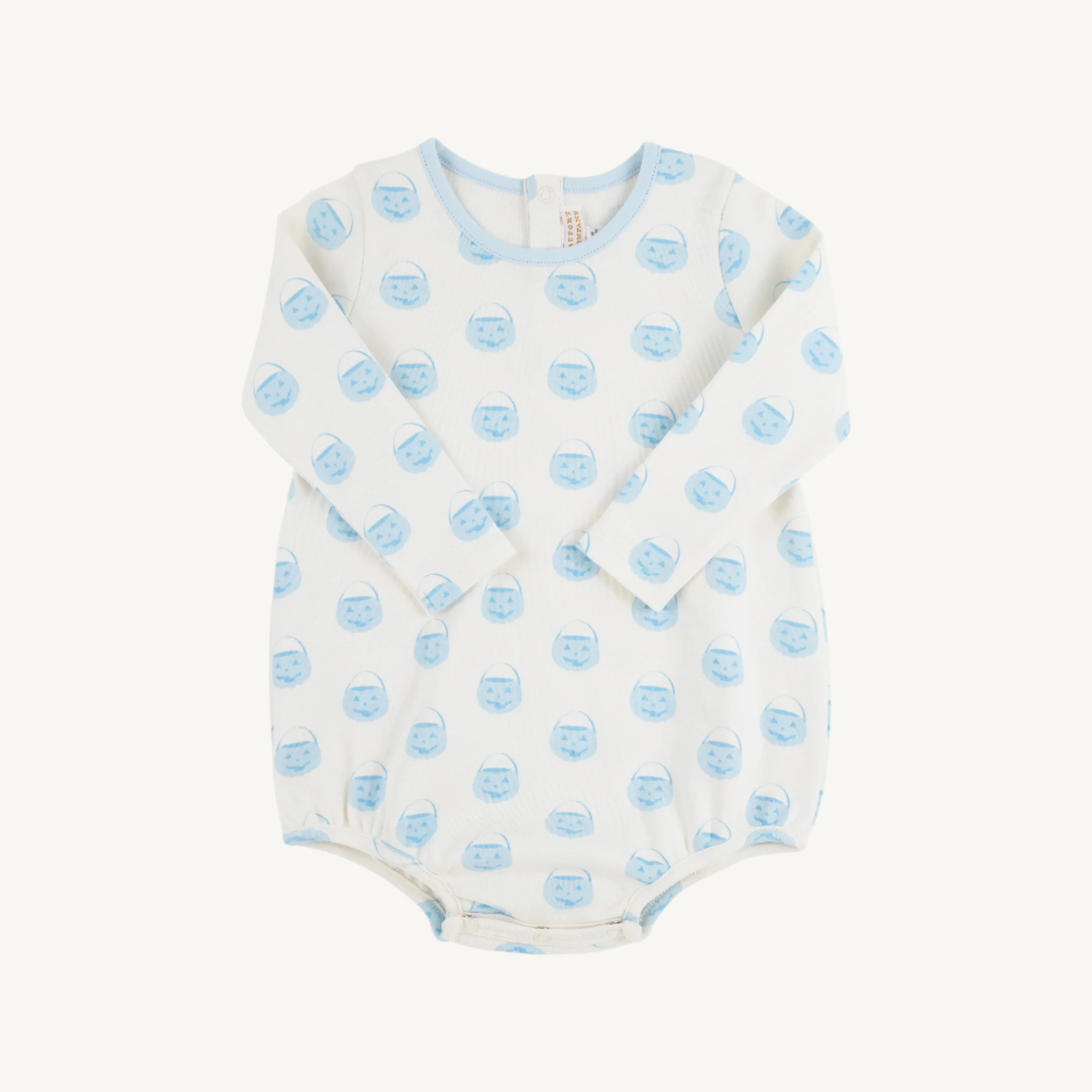 Long Sleeve Patton Play Bubble - Vintage Prep Pumpkin Pails with Buckh | The Beaufort Bonnet Company