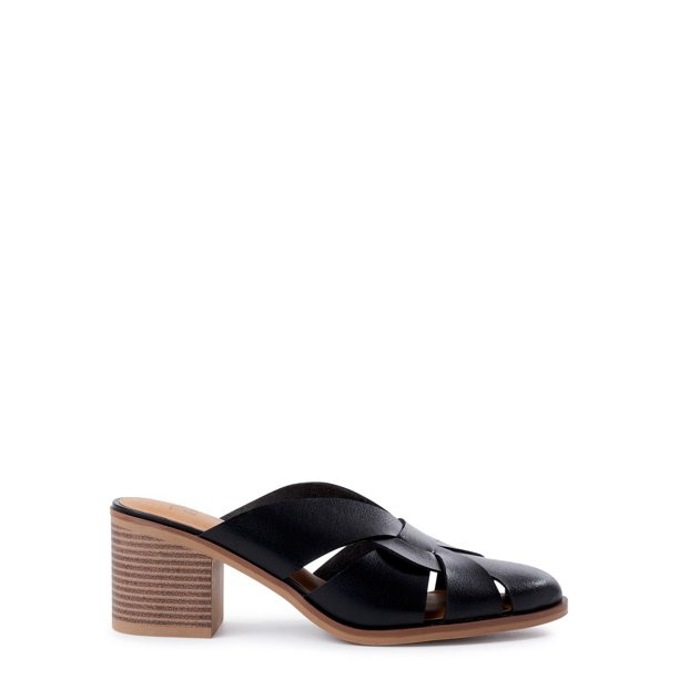 Time and Tru Women's Cut Out Heel Mule | Walmart (US)