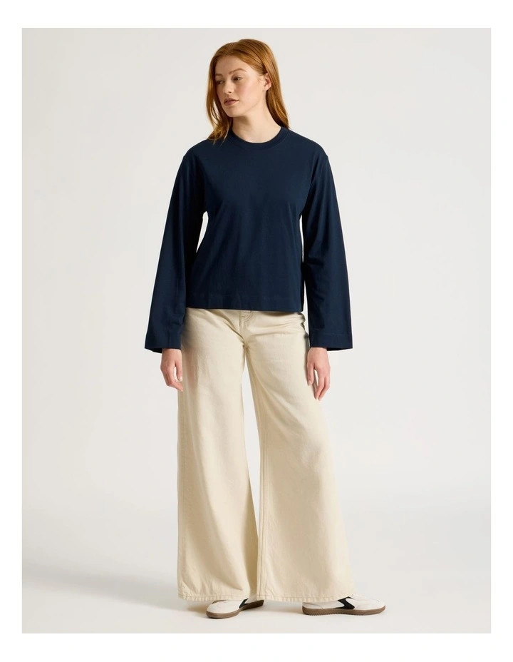 GRABBell Sleeve Tee in Navy | Myer