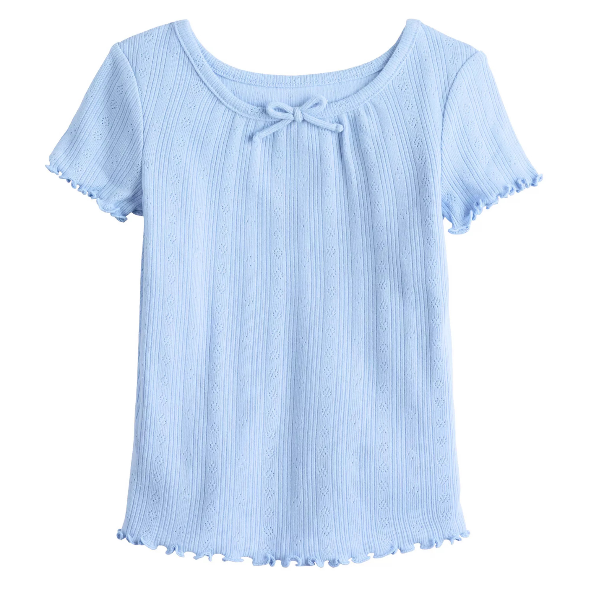 Baby & Toddler Girl Jumping Beans® Tie Front Short Sleeve Tee | Kohl's